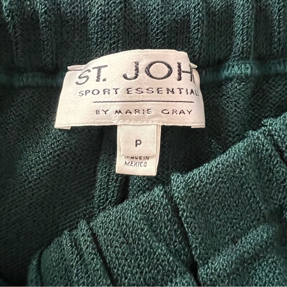 ST JOHN Sport Essentials By MARIE GRAY Green Knit Pant - Picture 6 of 7